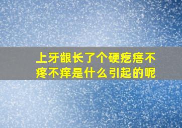 上牙龈长了个硬疙瘩不疼不痒是什么引起的呢