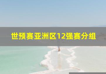 世预赛亚洲区12强赛分组