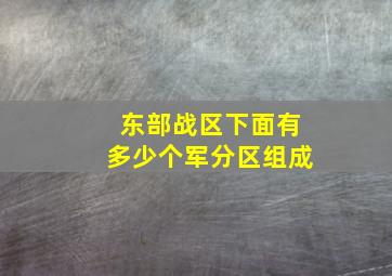 东部战区下面有多少个军分区组成