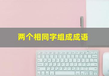 两个相同字组成成语