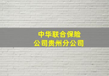 中华联合保险公司贵州分公司