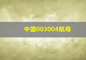 中国003004航母