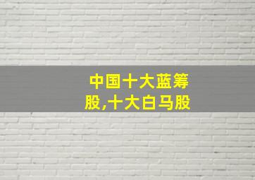 中国十大蓝筹股,十大白马股