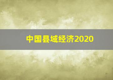 中国县域经济2020