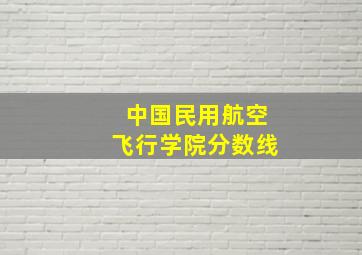 中国民用航空飞行学院分数线