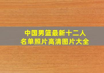 中国男篮最新十二人名单照片高清图片大全