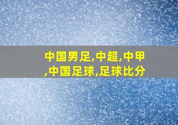 中国男足,中超,中甲,中国足球,足球比分