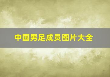 中国男足成员图片大全