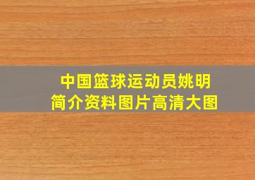 中国篮球运动员姚明简介资料图片高清大图