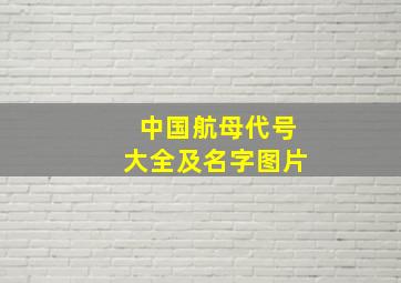 中国航母代号大全及名字图片