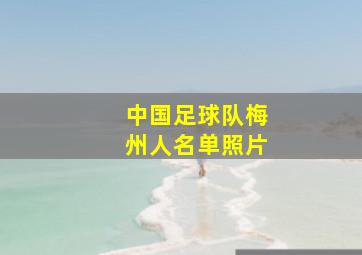 中国足球队梅州人名单照片