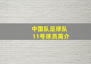 中国队足球队11号球员简介