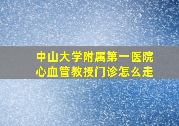 中山大学附属第一医院心血管教授门诊怎么走