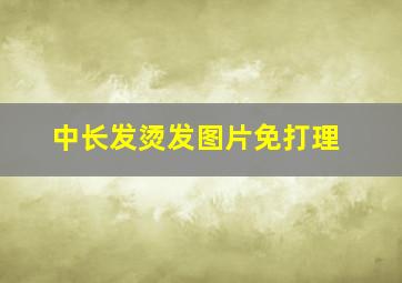 中长发烫发图片免打理