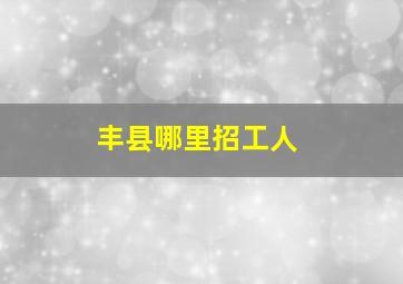 丰县哪里招工人