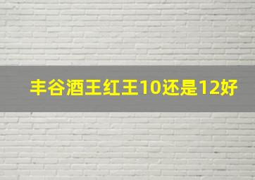 丰谷酒王红王10还是12好