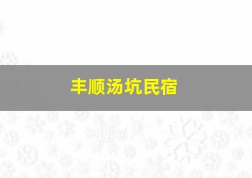 丰顺汤坑民宿