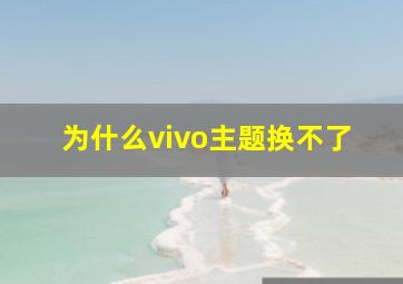 为什么vivo主题换不了