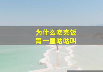 为什么吃完饭胃一直咕咕叫