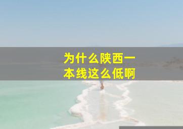 为什么陕西一本线这么低啊