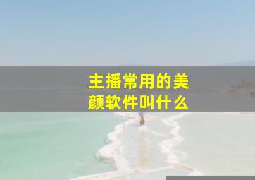 主播常用的美颜软件叫什么