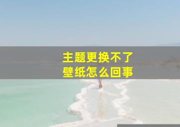 主题更换不了壁纸怎么回事