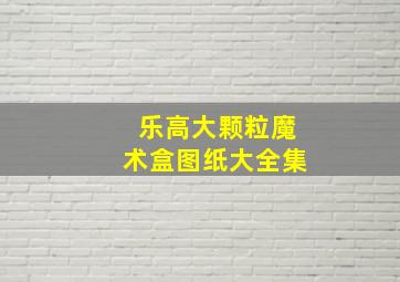 乐高大颗粒魔术盒图纸大全集