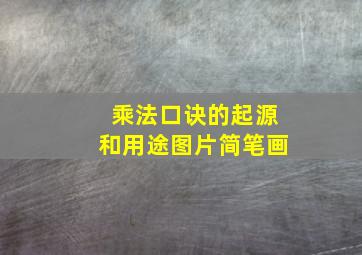 乘法口诀的起源和用途图片简笔画