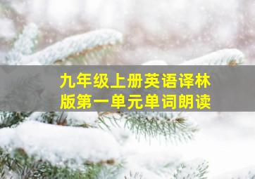 九年级上册英语译林版第一单元单词朗读