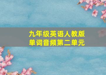 九年级英语人教版单词音频第二单元