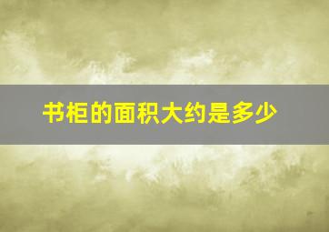 书柜的面积大约是多少