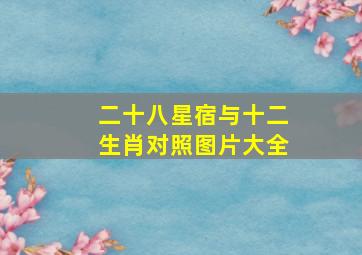 二十八星宿与十二生肖对照图片大全