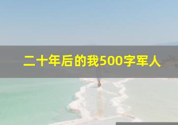 二十年后的我500字军人