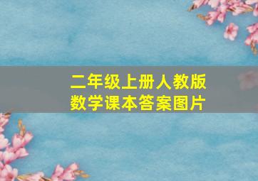 二年级上册人教版数学课本答案图片