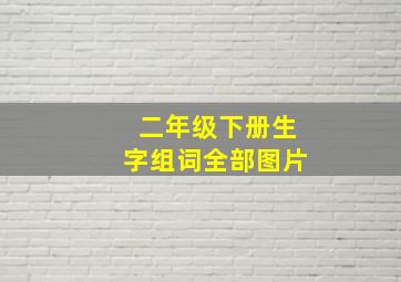 二年级下册生字组词全部图片