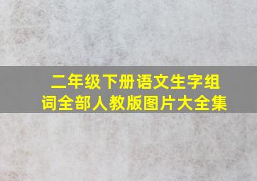 二年级下册语文生字组词全部人教版图片大全集