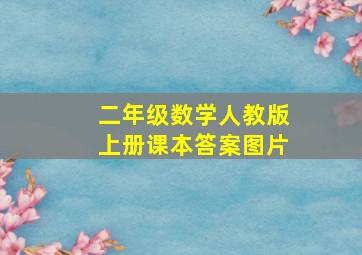 二年级数学人教版上册课本答案图片