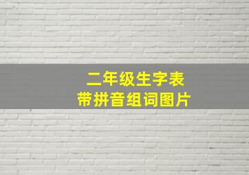 二年级生字表带拼音组词图片