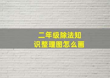 二年级除法知识整理图怎么画