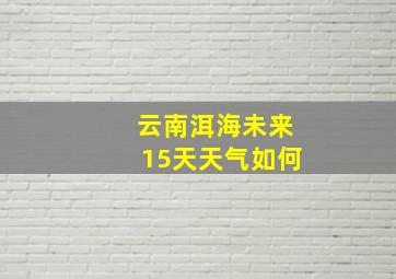 云南洱海未来15天天气如何