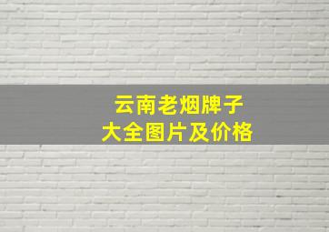 云南老烟牌子大全图片及价格