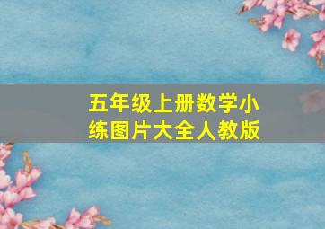 五年级上册数学小练图片大全人教版