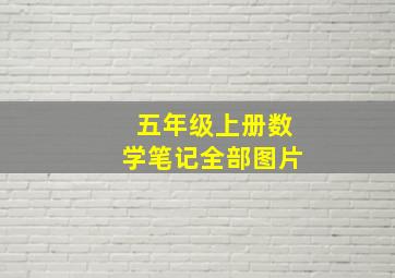 五年级上册数学笔记全部图片