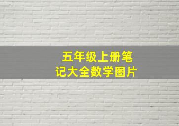 五年级上册笔记大全数学图片