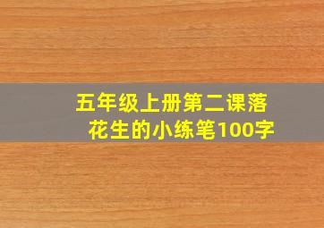 五年级上册第二课落花生的小练笔100字