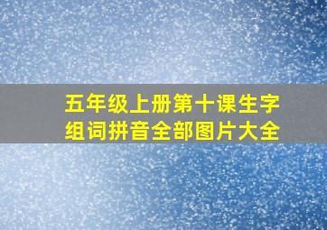 五年级上册第十课生字组词拼音全部图片大全