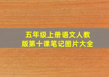 五年级上册语文人教版第十课笔记图片大全