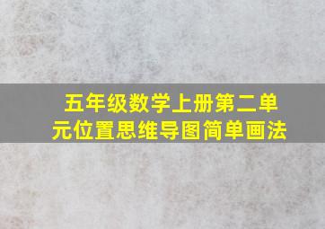 五年级数学上册第二单元位置思维导图简单画法