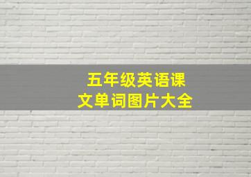 五年级英语课文单词图片大全