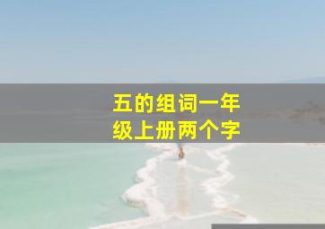 五的组词一年级上册两个字